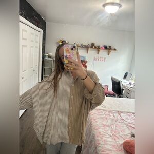 American Eagle Oversized Button Up / Beach Cover Up